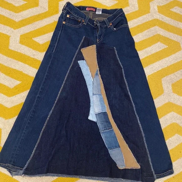 Levi's Skirts Levis Denim Maxi Skirt Size 75 Poshmark - Main Image